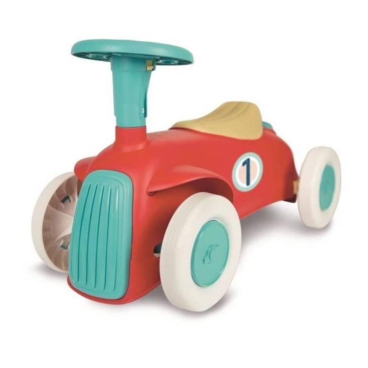 Porteur Baby Clementoni - Ma premiere voiture - 100% recyclé - Roues directrices et klaxon Porteur Baby Clementoni - Ma premiere voiture - 100% recyclé - Roues directrices et klaxon