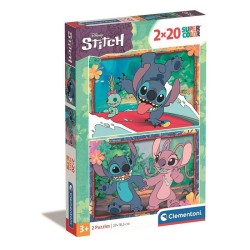 Puzzle Stitch 2x20 pieces, Pour enfants a partir de 3 ans, Theme dessi