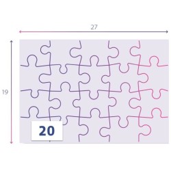 Puzzle Stitch 2x20 pieces, Pour enfants a partir de 3 ans, Theme dessi