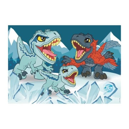 Clementoni jigsaw puzzle super color jurassic world, 2x20st.