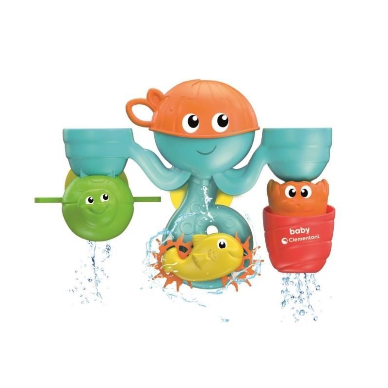 Jouet bain bébé - Clementoni - Mon centre d'activités aquatiques - Jouet bain bébé - Clementoni - Mon centre d'activités aquatiques -