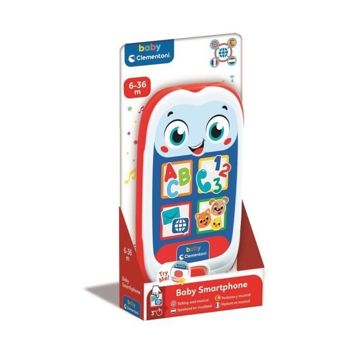 Le smartphone de Bébé parlant CLEMENTONI Le smartphone de Bébé parlant CLEMENTONI