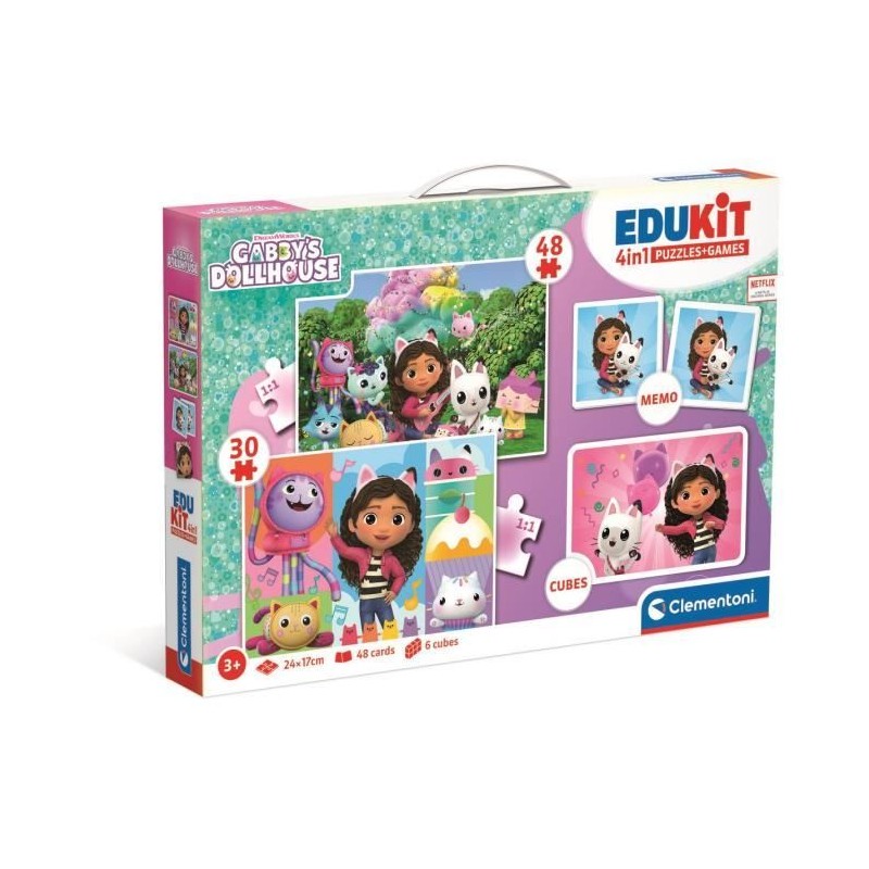 Edukit 4 en 1 Gabby et la maison magique CLEMENTONI Edukit 4 en 1 Gabby et la maison magique CLEMENTONI