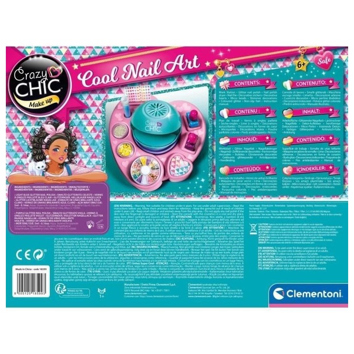 Clementoni - Crazy Chic - Cool nail art - Atelier des ongles Clementoni - Crazy Chic - Cool nail art - Atelier des ongles