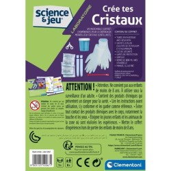 Clementoni- Crée tes cristaux - Des 8 ans