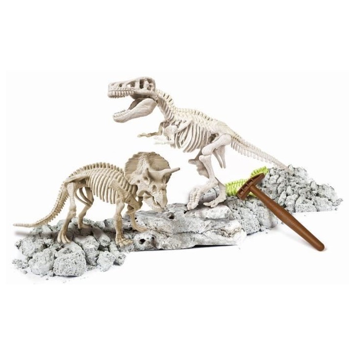 Clementoni - Science & Jeu - Archéo Ludic - T-Rex & Tricératops Clementoni - Science & Jeu - Archéo Ludic - T-Rex & Tricératops