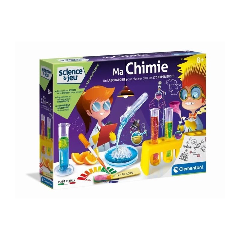 Clementoni - Science & Jeu - Ma chimie - Réalise plus de 170 expérie