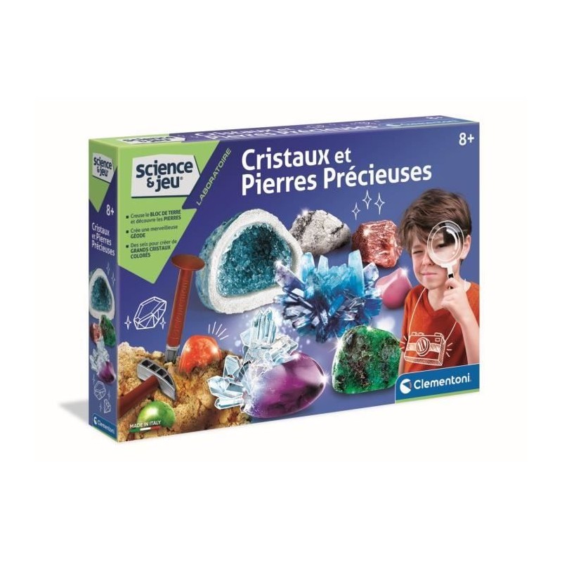 Clementoni - Science & Jeu - Création de Cristaux et pierres précieu