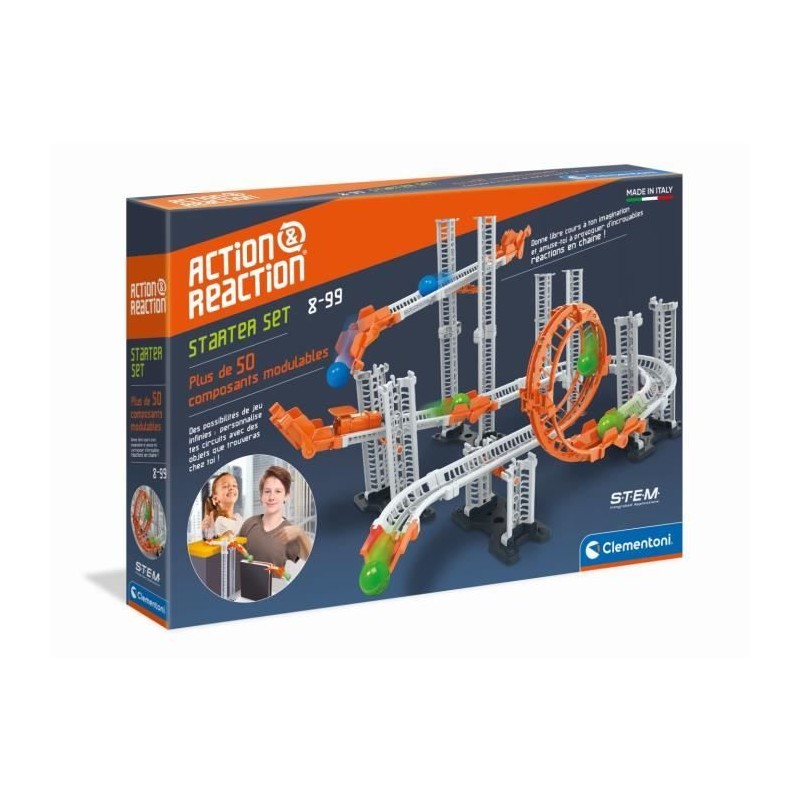 Clementoni - Action & Réaction - Coffret Starter set - Circuit bille Clementoni - Action & Réaction - Coffret Starter set - Circuit bille