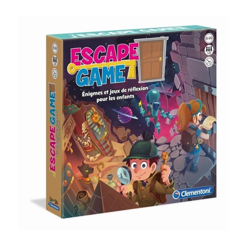 Clementoni - Escape Game - 3 pieces : Pharaon, Espace, Château - 1 a Clementoni - Escape Game - 3 pieces : Pharaon, Espace, Château - 1 a
