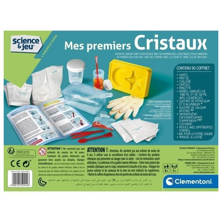 Clementoni - Science & Jeu - Mes premiers cristaux