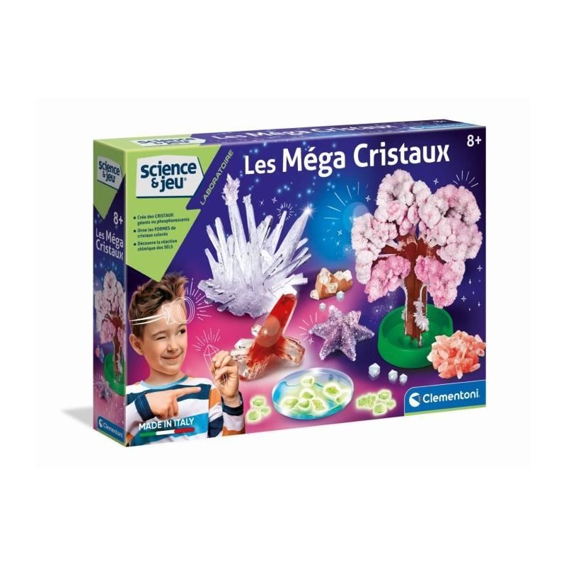Clementoni - Science & Jeu - Les méga cristaux - Création de cristau Clementoni - Science & Jeu - Les méga cristaux - Création de cristau