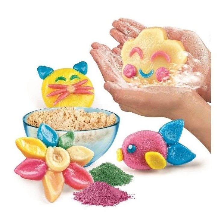 Clementoni - Jeu de science - Création de savons moelleux pour enfants - Ingrédients et ustensiles inclus - Des 8 ans
