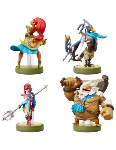 Figurine Amiibo - Urbosa, Revali, Mipha & Daruk | Collection The Legend of Zelda