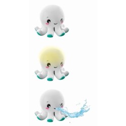 Jouet de bain interactif Baby Clementoni - Colin le poulpe lumineux et