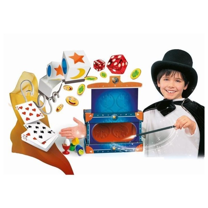 Coffret de magie - Clementoni - Le caisson magique - 80 tours - Disparition de bras Coffret de magie - Clementoni - Le caisson magique - 80 tours - Disparition de bras