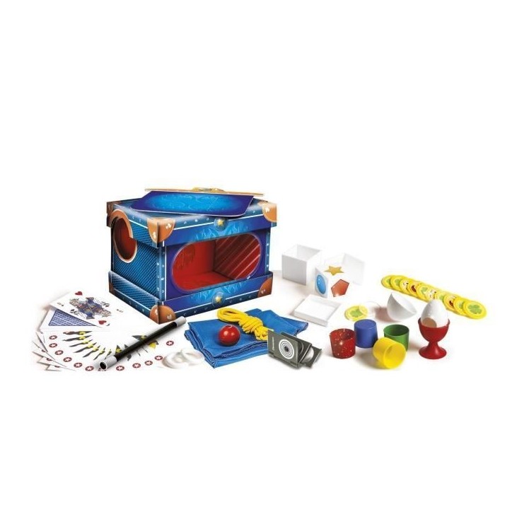 Coffret de magie - Clementoni - Le caisson magique - 80 tours - Disparition de bras Coffret de magie - Clementoni - Le caisson magique - 80 tours - Disparition de bras