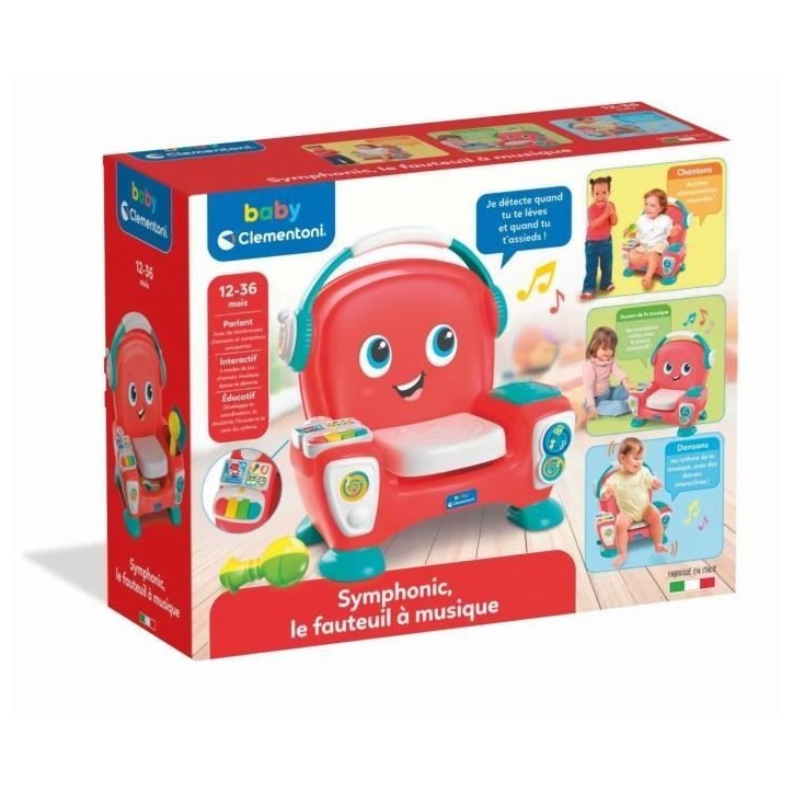 Fauteuil interactif pour enfants - Clementoni Symphonic - 4 modes de jeu Fauteuil interactif pour enfants - Clementoni Symphonic - 4 modes de jeu