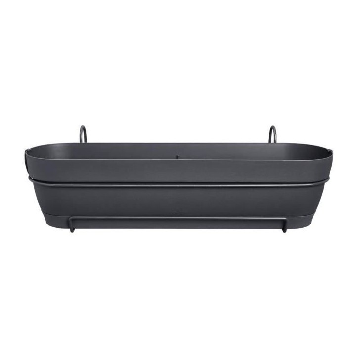 ELHO Balconniere VIBIA CAMPANA ALLIN1 Rectangulaire - 11 l - Ø 70x26x17,7cm - Plastique - Anthracite ELHO Balconniere VIBIA CAMPANA ALLIN1 Rectangulaire - 11 l - Ø 70x26x17,7cm - Plastique - Anthracite
