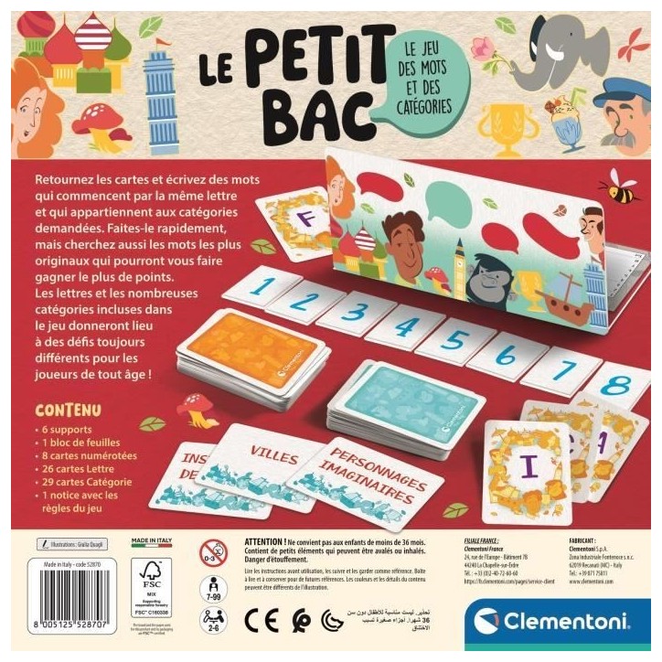 CLEMENTONI - Le petit bac, jeu de société CLEMENTONI - Le petit bac, jeu de société