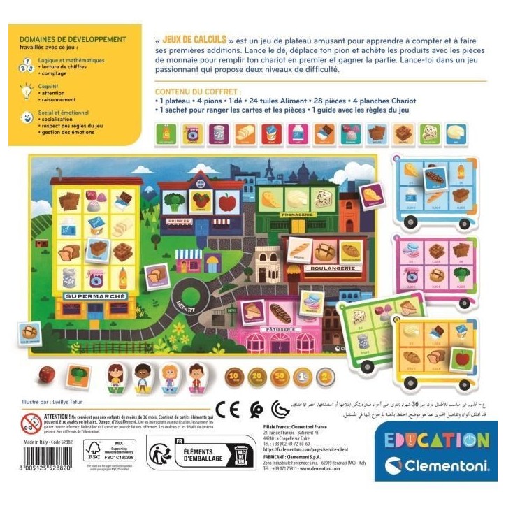 Jeux de calculs CLEMENTONI Jeux de calculs CLEMENTONI