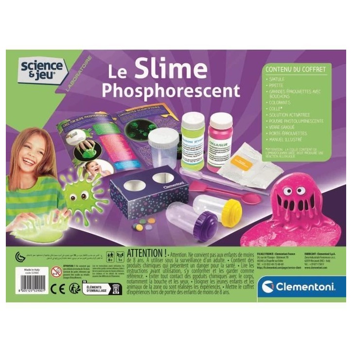 Le slime phosphorescent CLEMENTONI Le slime phosphorescent CLEMENTONI