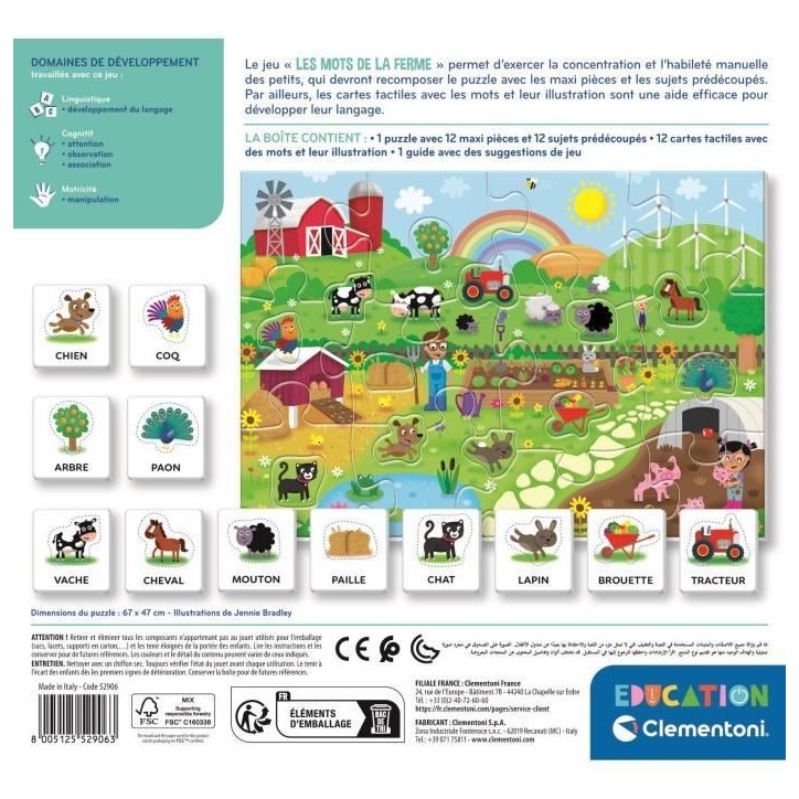 Les mots de la ferme CLEMENTONI Les mots de la ferme CLEMENTONI