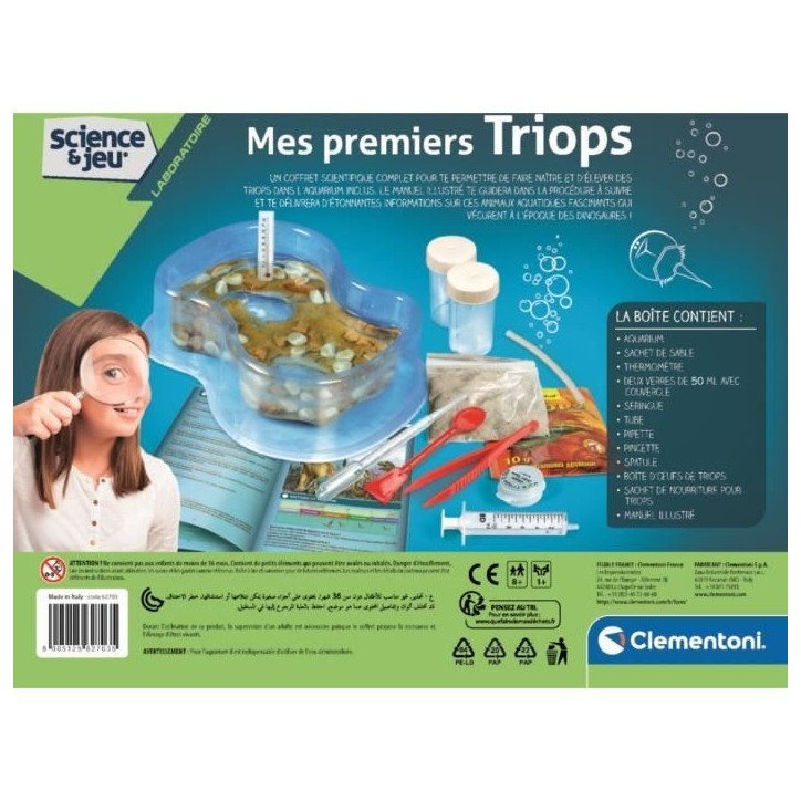 Jeux Educatif - Mes Premiers Triops - Jeu Scientifique - Fais grandir tes triops