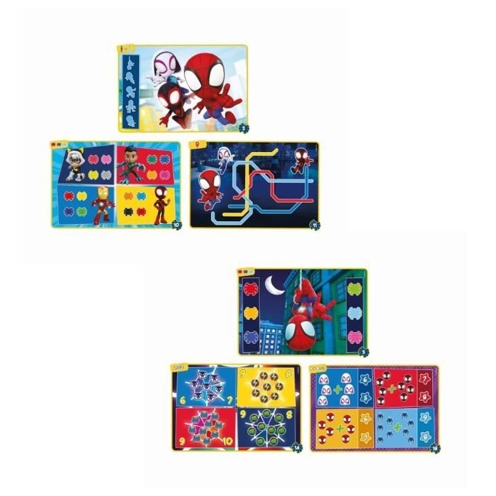 Clementoni - Pupitre Spidey - Jeu éducatif - Découvre les formes, les couleurs, les chiffres, l'espace et les dimensions - Dé Clementoni - Pupitre Spidey - Jeu éducatif - Découvre les formes, les couleurs, les chiffres, l'espace et les dimensions - Dé
