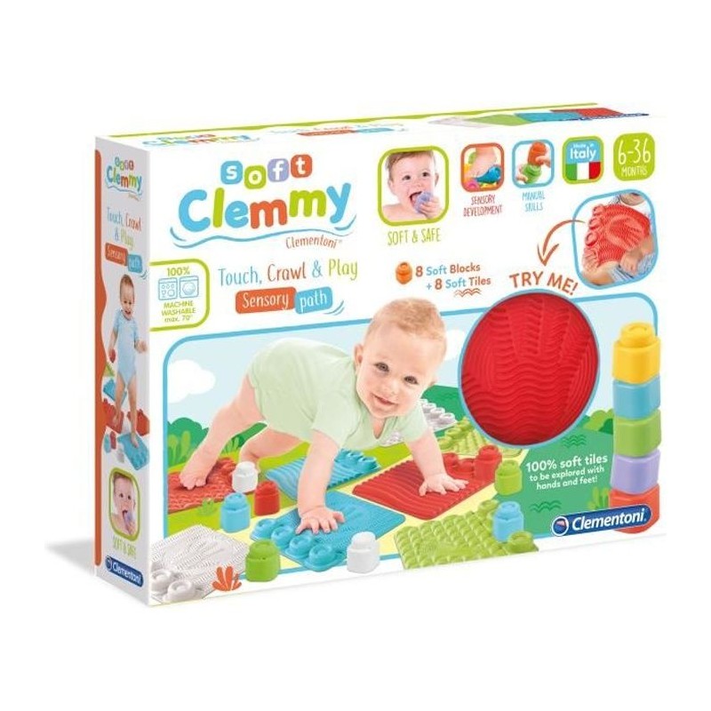 Tapis sensoriels - Clementoni - Clemmy - Rouge - Multicolore - Bébé