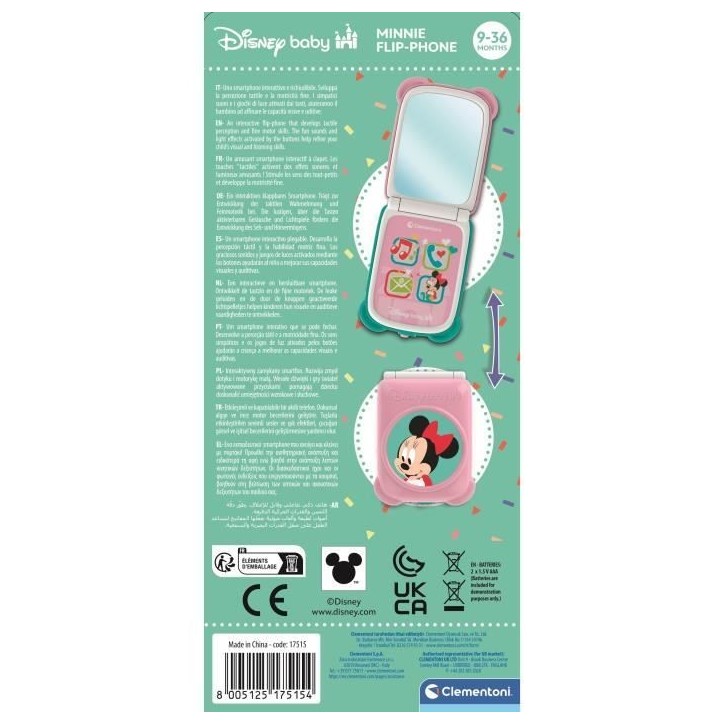 CLEMENTONI - Flip Phone - Minnie CLEMENTONI - Flip Phone - Minnie