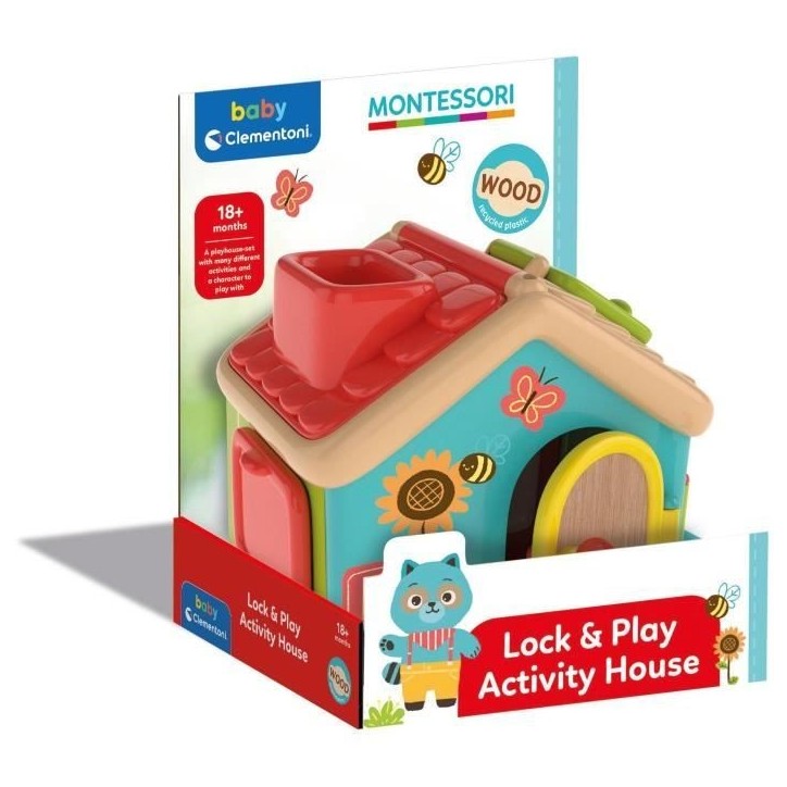 Clementoni - Montessori - Ma maison d'activités - Maison et personnage Clementoni - Montessori - Ma maison d'activités - Maison et personnage