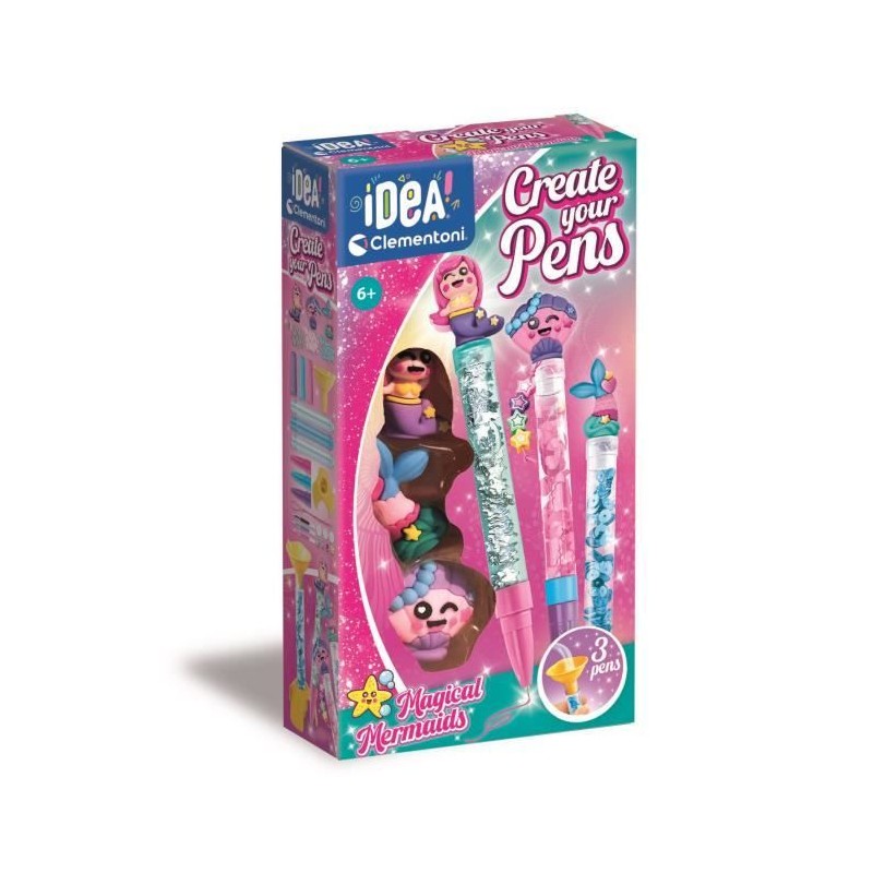 CLEMENTONI - Crée tes stylos - Magical Mermaids CLEMENTONI - Crée tes stylos - Magical Mermaids