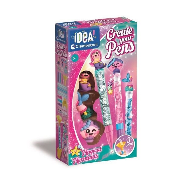 CLEMENTONI - Crée tes stylos - Magical Mermaids