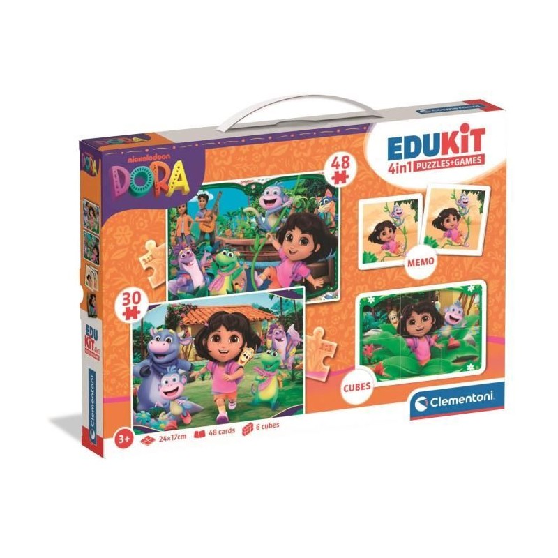 CLEMENTONI - Edukit 4 en 1 - Dora