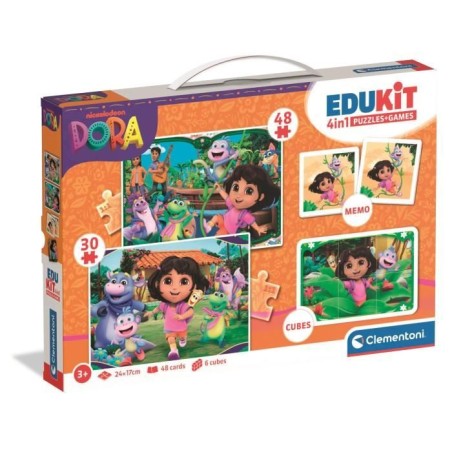 CLEMENTONI - Edukit 4 en 1 - Dora