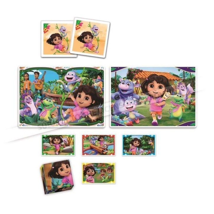 CLEMENTONI - Edukit 4 en 1 - Dora CLEMENTONI - Edukit 4 en 1 - Dora