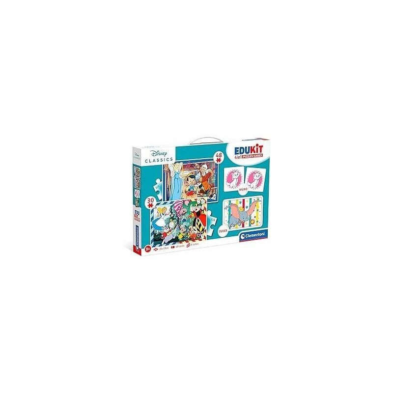 Clementoni - Edukit - Disney - Coffret apprentissage 4 en 1 - 2 puzzle Clementoni - Edukit - Disney - Coffret apprentissage 4 en 1 - 2 puzzle