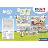 Clementoni - Edukit - Bluey - Coffret apprentissage 4 en 1 - 2 puzzles