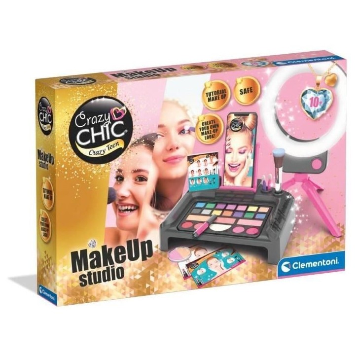 Atelier de maquillage - Clementoni - Make-up studio - Application dédiée - Crazy Chic Atelier de maquillage - Clementoni - Make-up studio - Application dédiée - Crazy Chic
