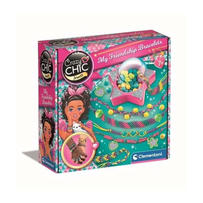 Clementoni Crazy Chic - Coffret création de bracelets de l'amitié - Clementoni Crazy Chic - Coffret création de bracelets de l'amitié -