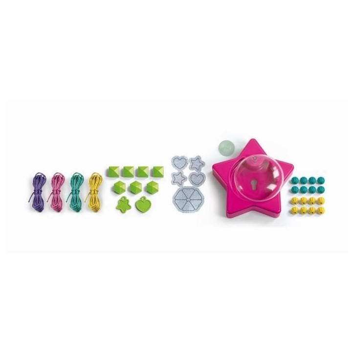Clementoni Crazy Chic - Coffret création de bracelets de l'amitié - Perles et fils - Des 7ans