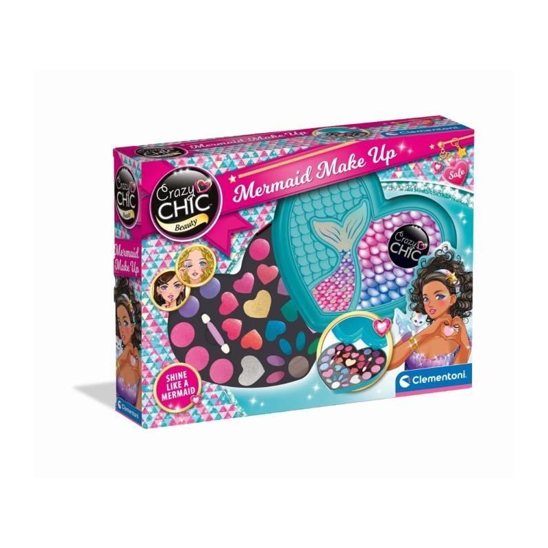 Clementoni - Crazy Chic - Maquillage Sirene - Fards a paupieres, brill Clementoni - Crazy Chic - Maquillage Sirene - Fards a paupieres, brill