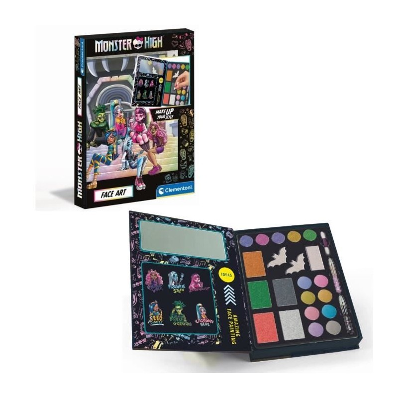 Monster High Coffret Maquillage - Clementoni - Palette contentant des Monster High Coffret Maquillage - Clementoni - Palette contentant des
