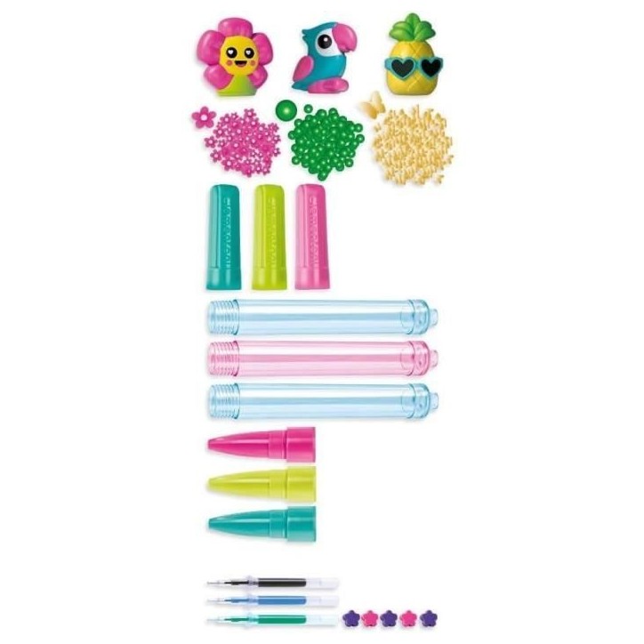 Clementoni - Créer tes stylos - Mini atelier des Stylos - Theme tropical - 3 a créer - Des 6ans Clementoni - Créer tes stylos - Mini atelier des Stylos - Theme tropical - 3 a créer - Des 6ans