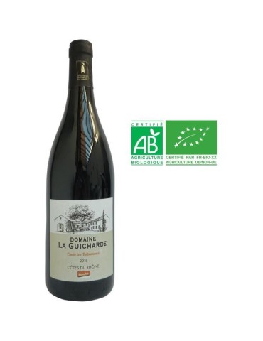 Domaine la Guicharde Cuvée Les Robinsons 2019 Côtes-du-Rhône - Vin rouge de la Vallée du Rhône - Bio