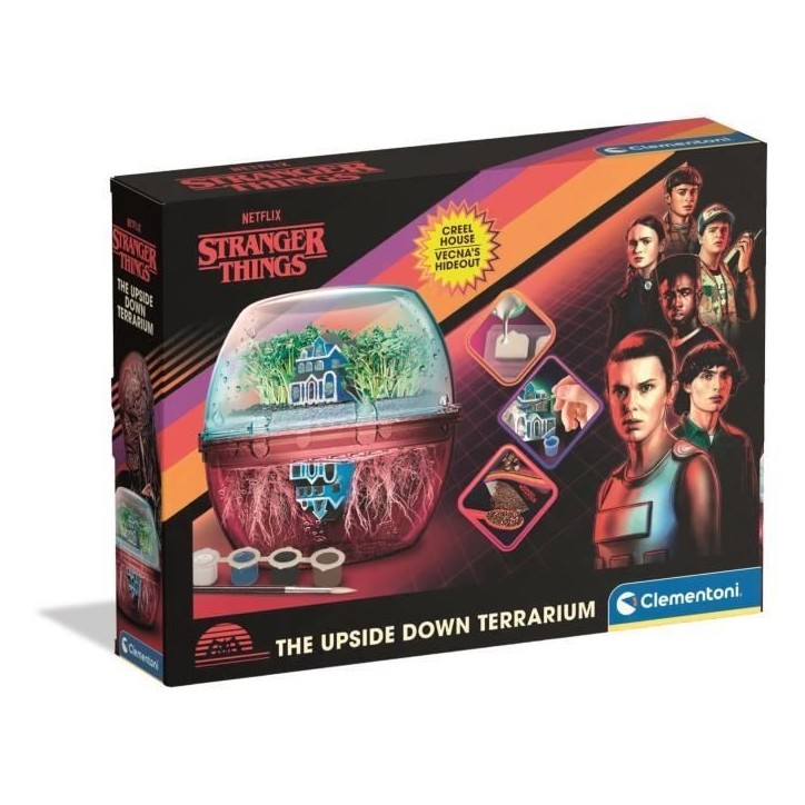Stranger Things - Terrarium - Clementoni - Création Maison de Vecna et le monde a l'envers - Des 8ans Stranger Things - Terrarium - Clementoni - Création Maison de Vecna et le monde a l'envers - Des 8ans
