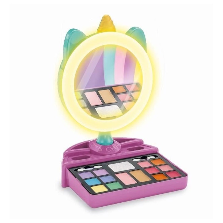 CLEMENTONI - Miroir de maquillage licorne - Anneau lumineux - Maquillage et accesoires cheveux et ongles - Des 7ans CLEMENTONI - Miroir de maquillage licorne - Anneau lumineux - Maquillage et accesoires cheveux et ongles - Des 7ans