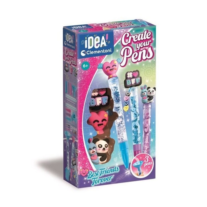 CLEMENTONI - Crée tes stylos - Best Friends CLEMENTONI - Crée tes stylos - Best Friends