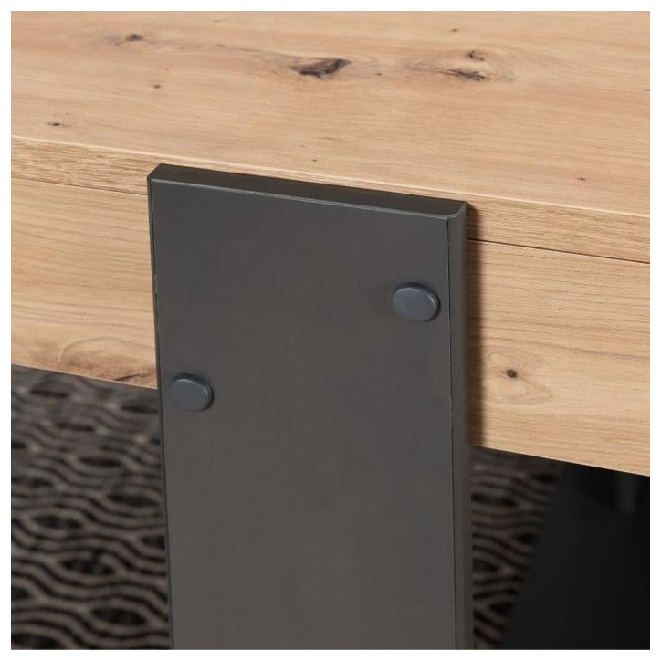 Table a manger - Rectangulaire - Panneaux de particules - Industriel - Loft - L 223,9 x P 93 x H 78,6 cm Table a manger - Rectangulaire - Panneaux de particules - Industriel - Loft - L 223,9 x P 93 x H 78,6 cm
